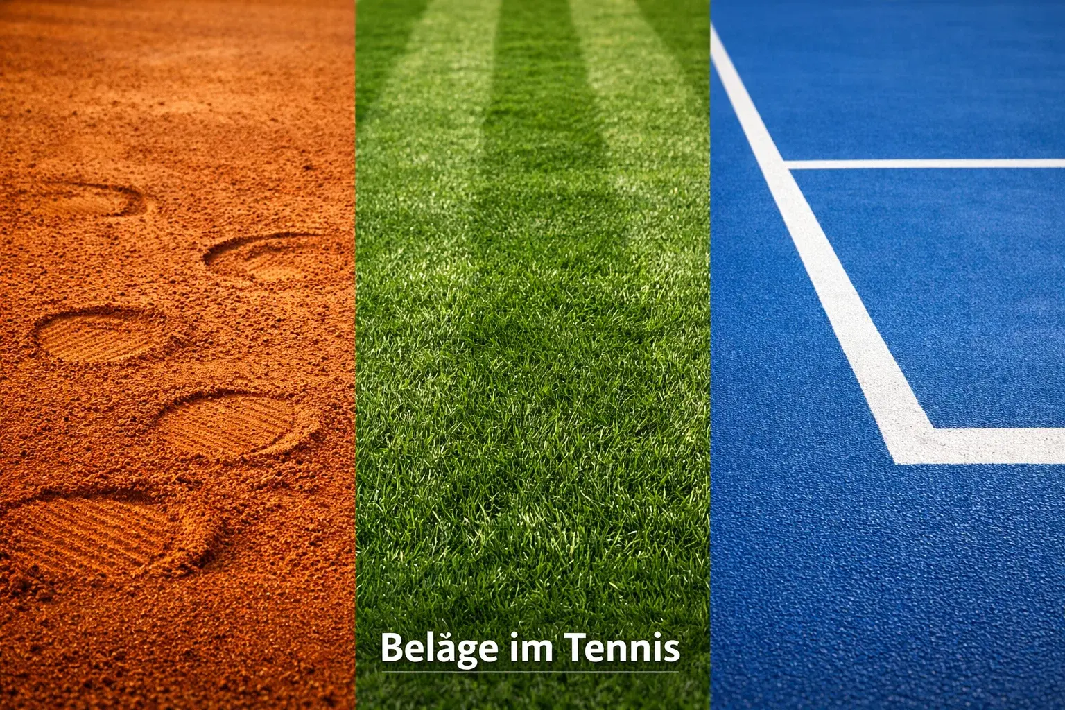 Tennis-Belaganalyse: Sandplatz, Rasen und Hartplatz im Vergleich